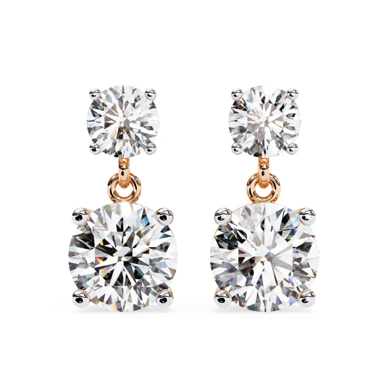 1.25 Ct  Lab Grown Diamond Earrings