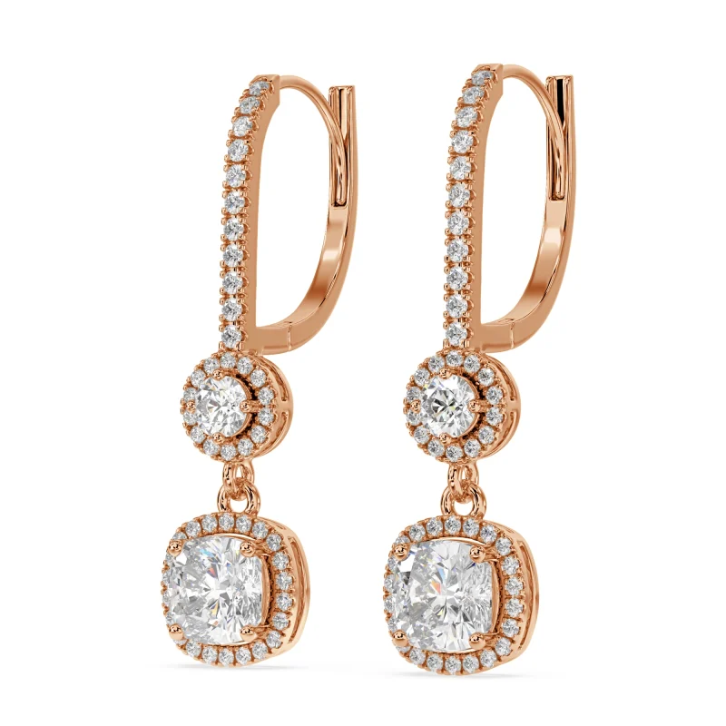 1.25 Ct  Lab Grown Diamond Earrings