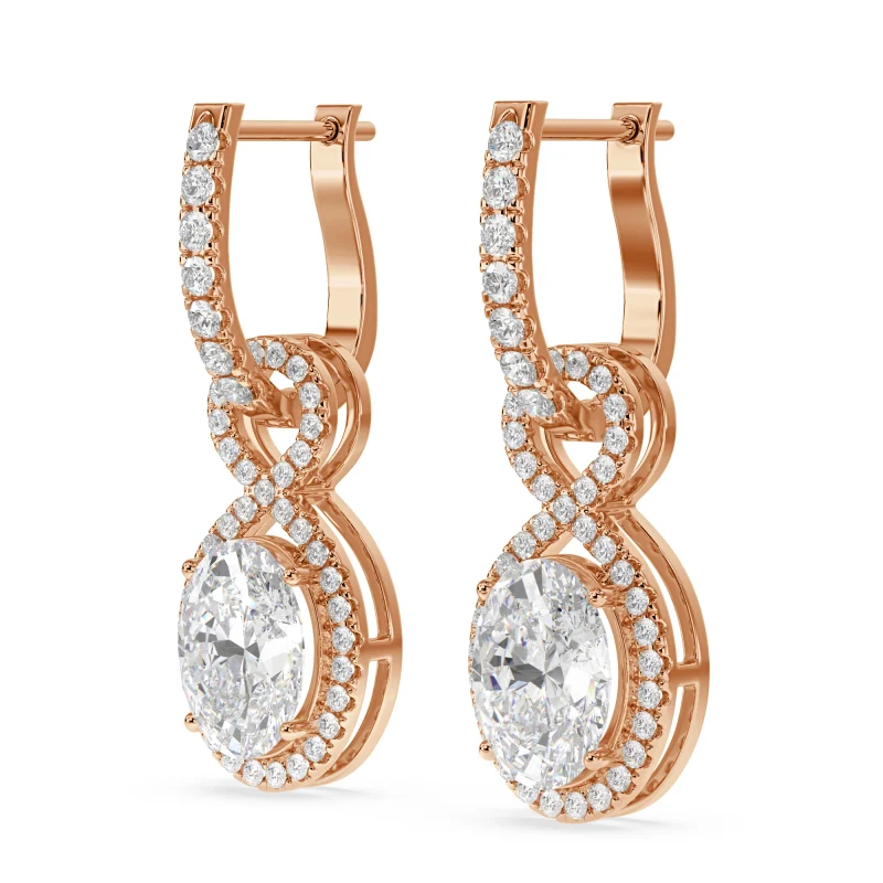 1.5 Ct  Lab Grown Diamond Earrings