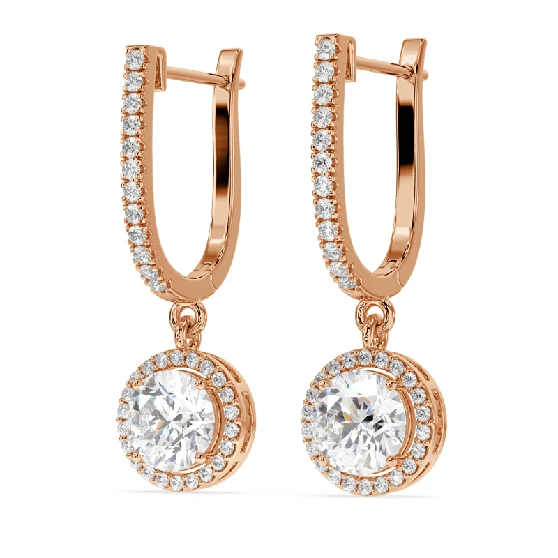 1 Ct  Lab Grown Diamond Earrings