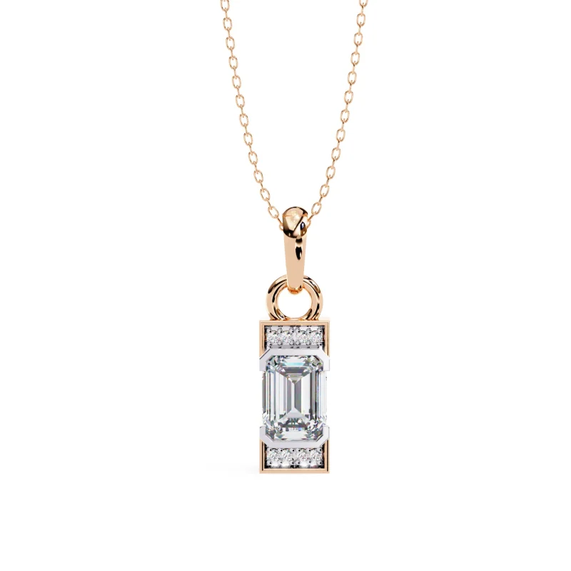 1 Ct  Lab Grown Diamond Pendant