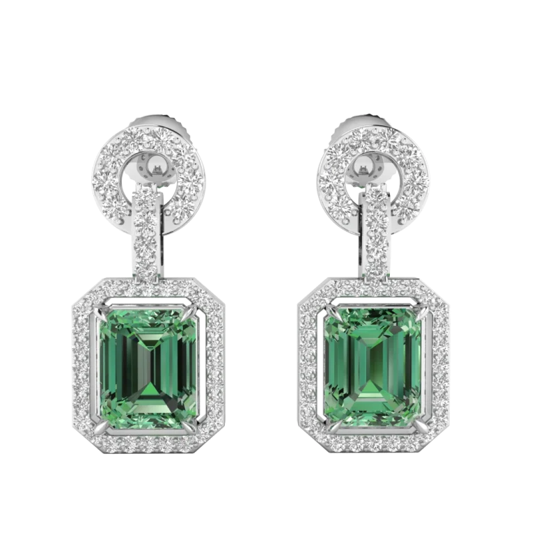 Obsidian Petal Hoops