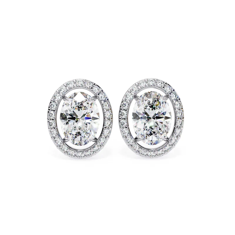 Oval Aura Studs