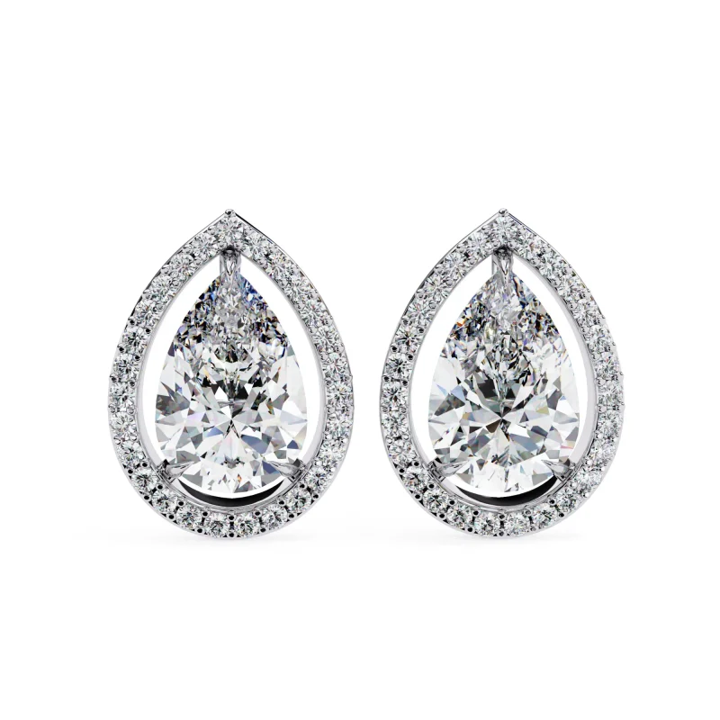 Teardrop Radiance Studs