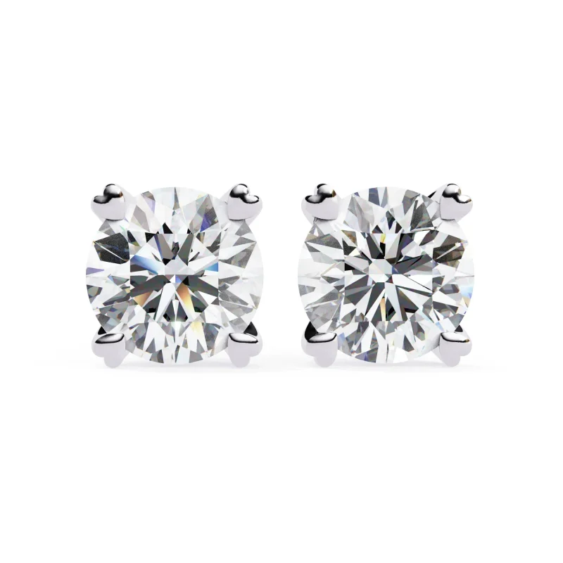 Aurora Heart Studs