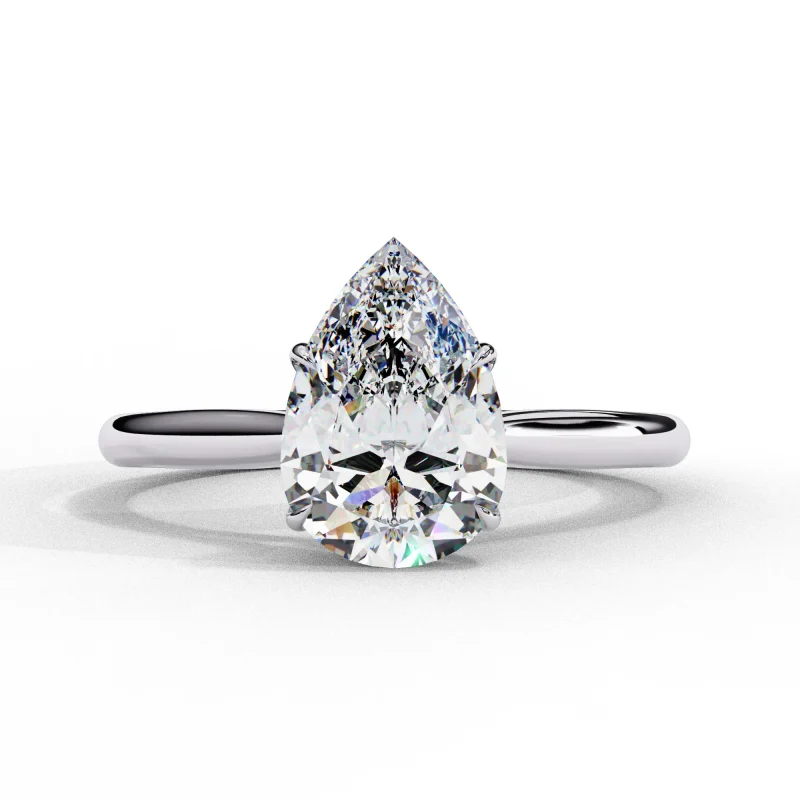 Pear Dewdrop Ring