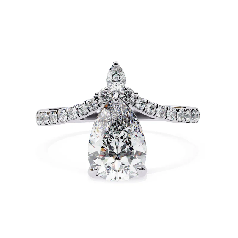 Pear Celeste Ring