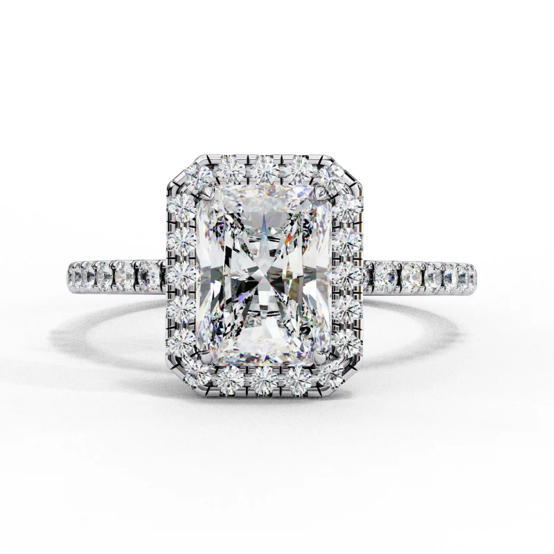 Radiant Splendor Halo Ring