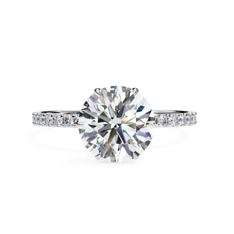 Classic Solitaire Blaze Ring