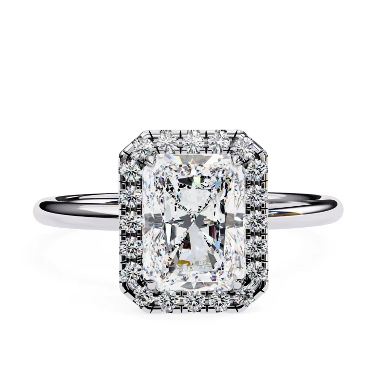 Radiant Elegance Halo Ring