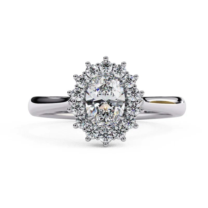 Stellar Aura Oval Ring
